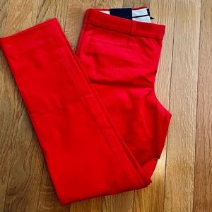 NWT Womens Banana republic pants, red, Size 2